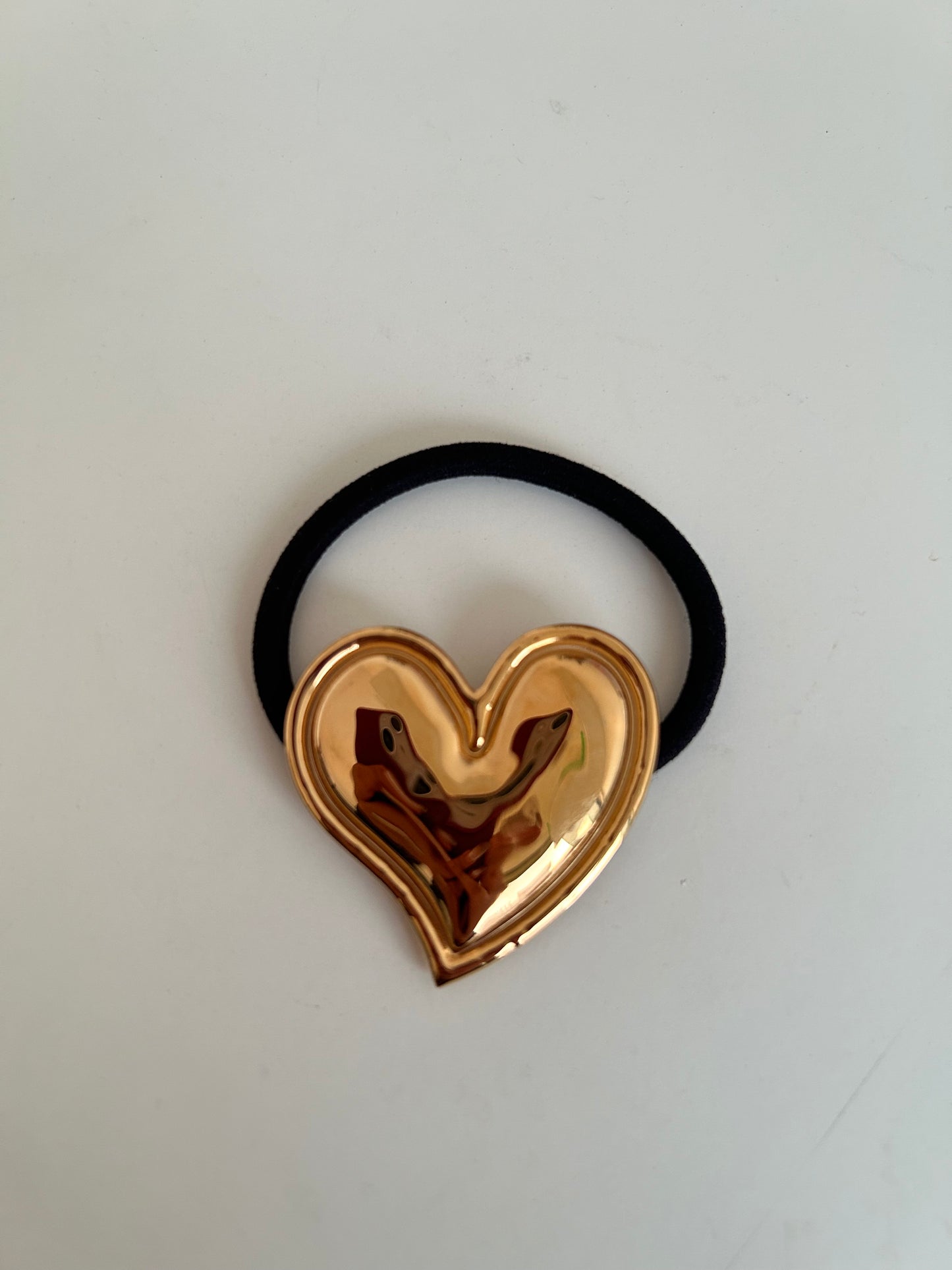 Heart rubber band (gold plated)