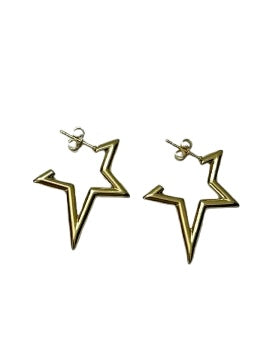 Shooting star studs (18k gold plated)