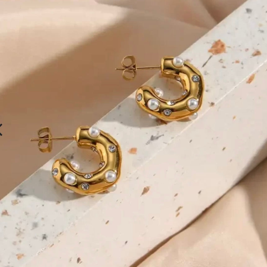 Thea earrings- 18k gold plated