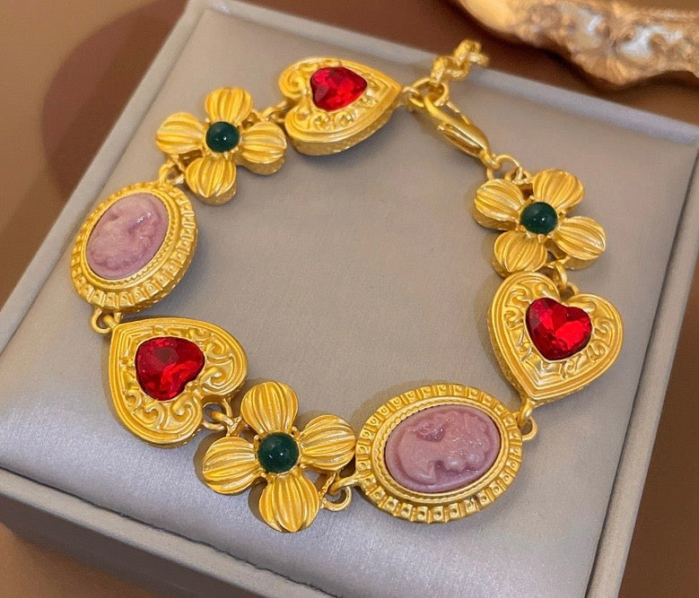 Victorian bracelet & earrings set