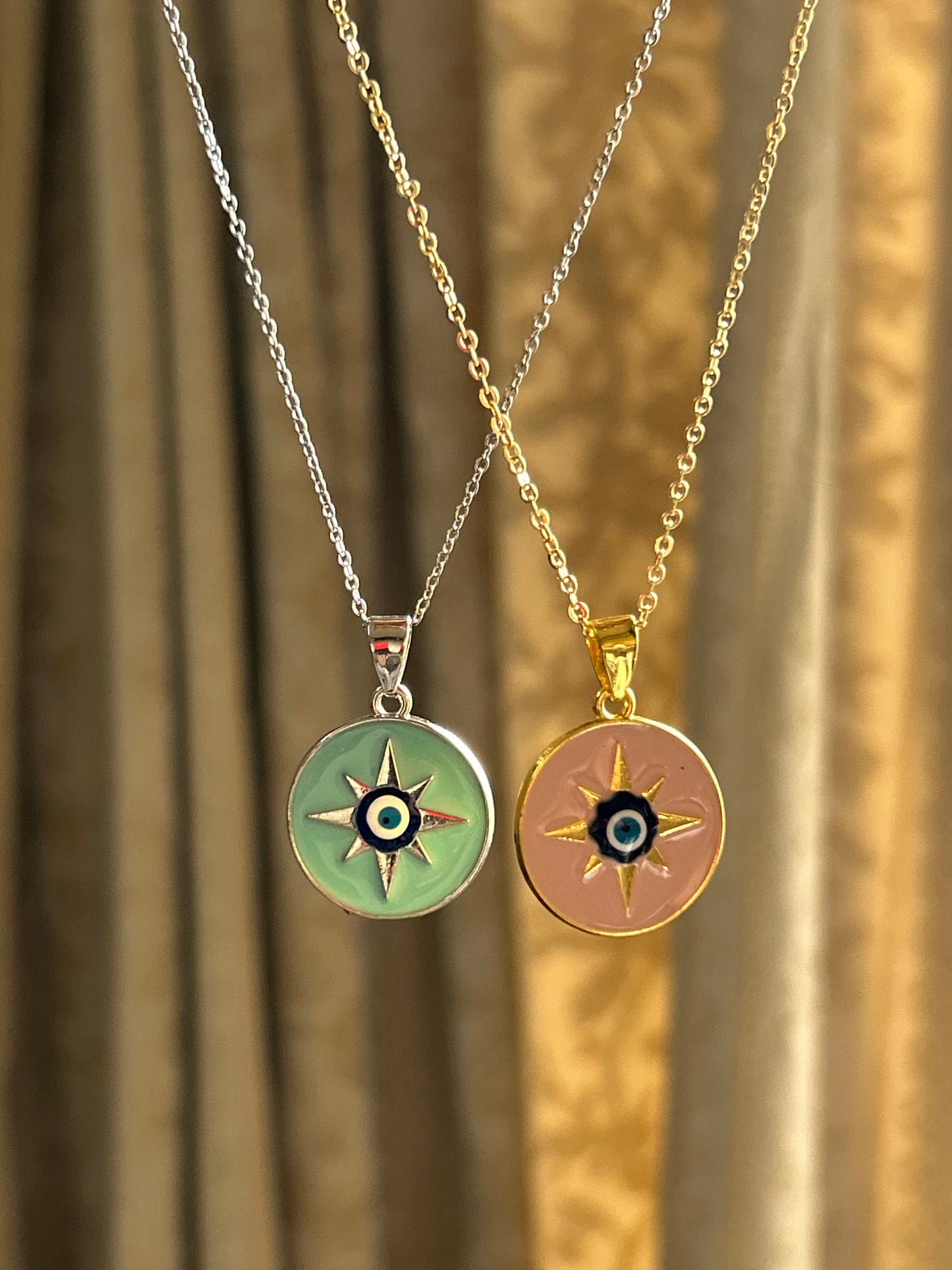 Evil eye bestie necklace