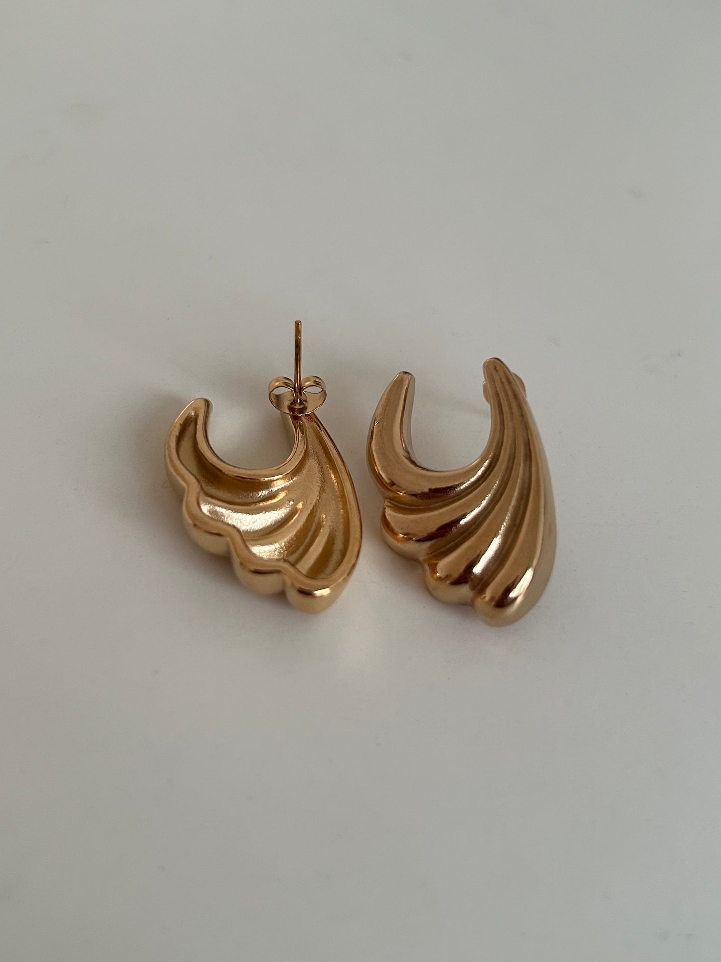 Wings earrings (18k gold plated)