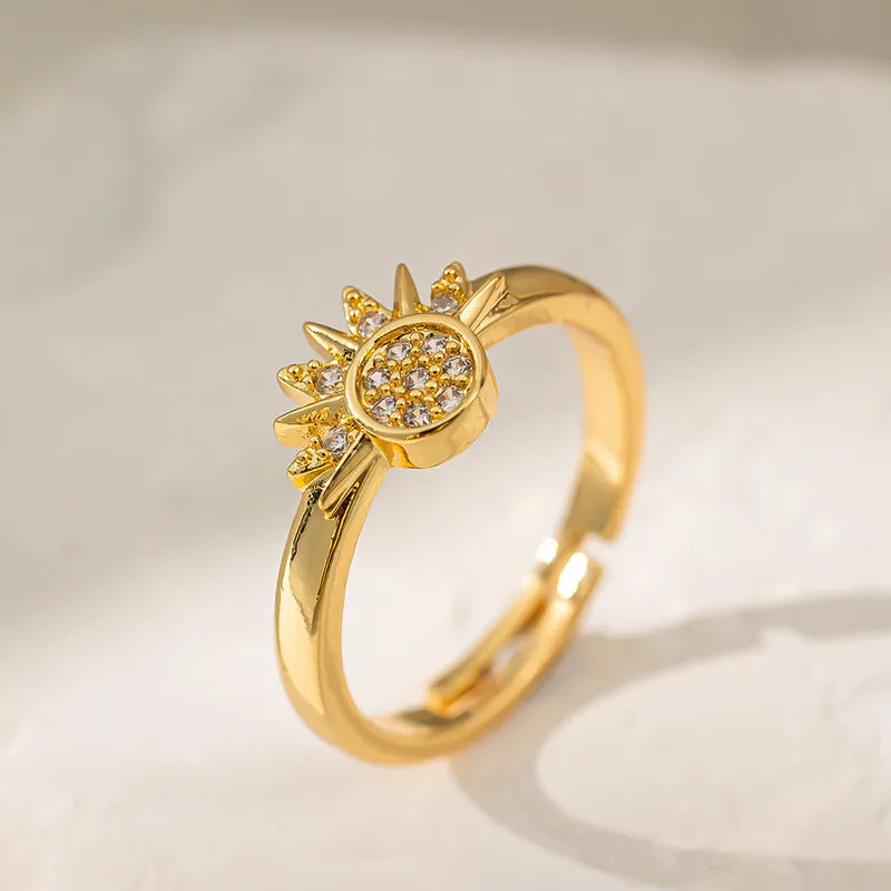 Sun & Moon Adjustable Ring Set