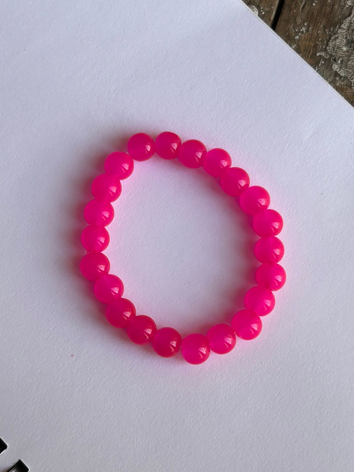 Dark pink bracelet