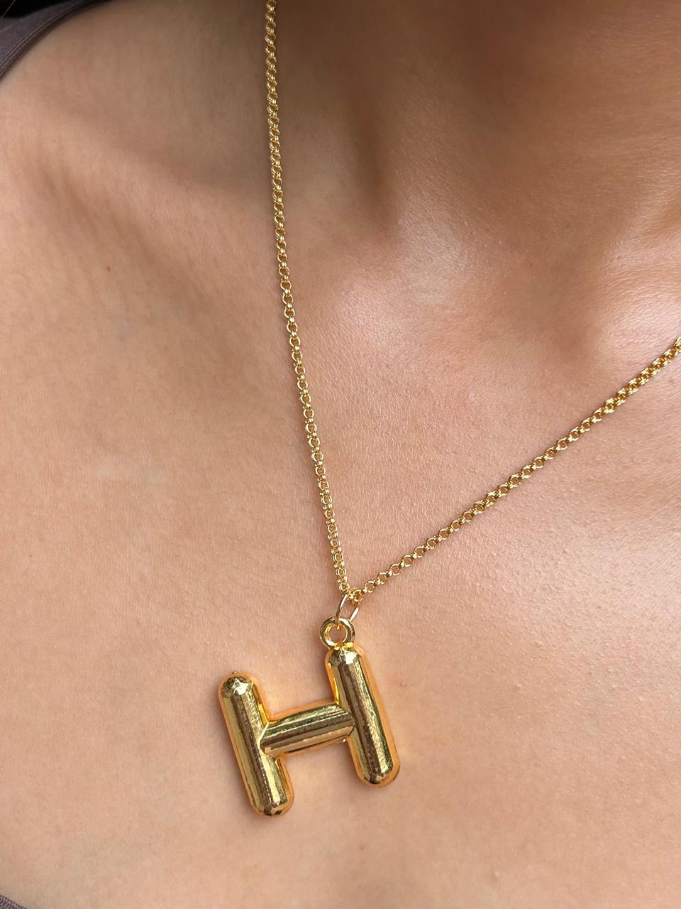 'H' initial Necklace