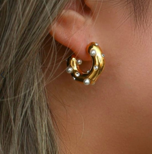 Thea earrings- 18k gold plated