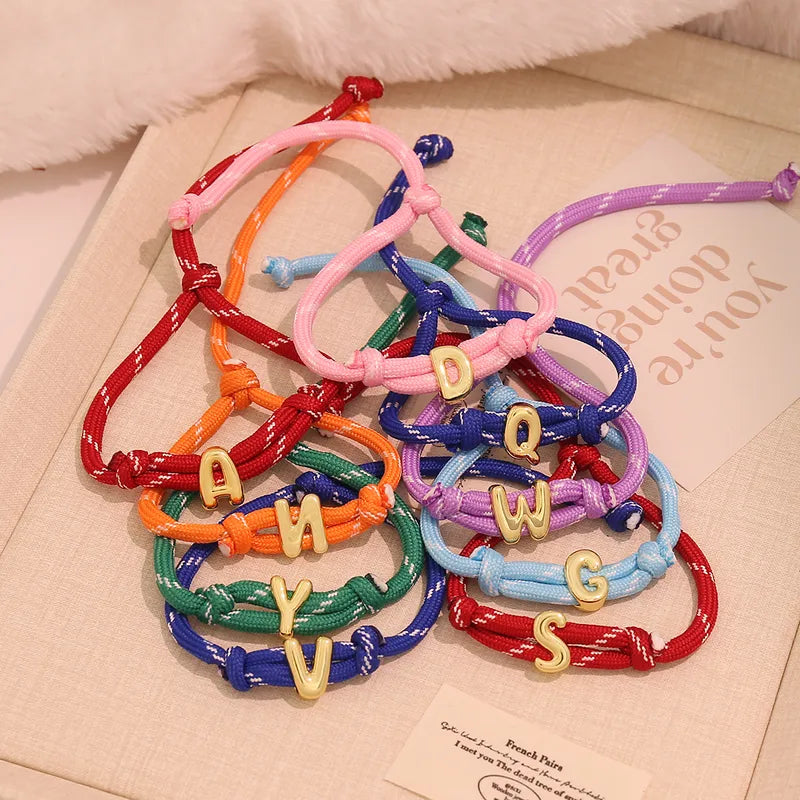 Bubble initial bracelet