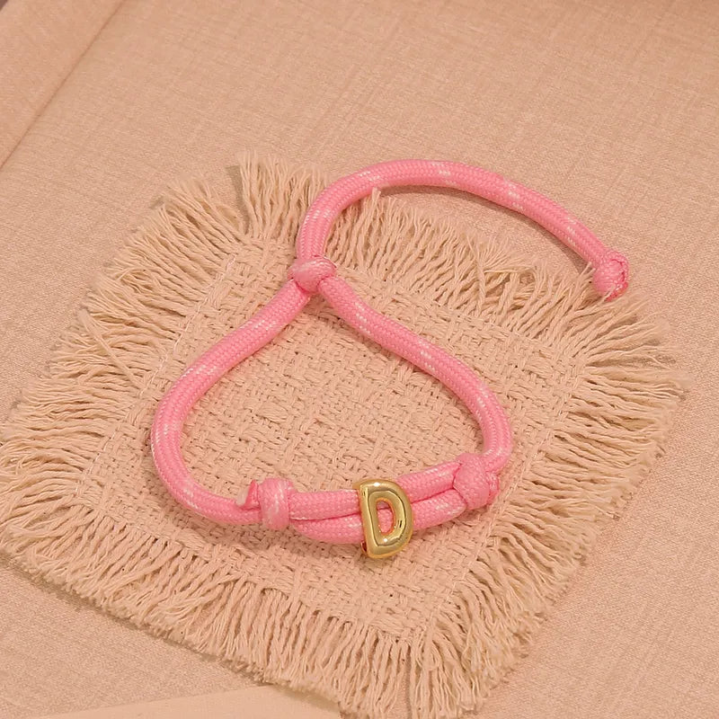 Bubble initial bracelet