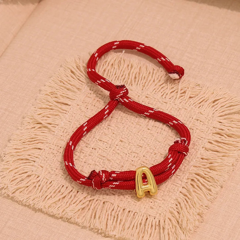 Bubble initial bracelet