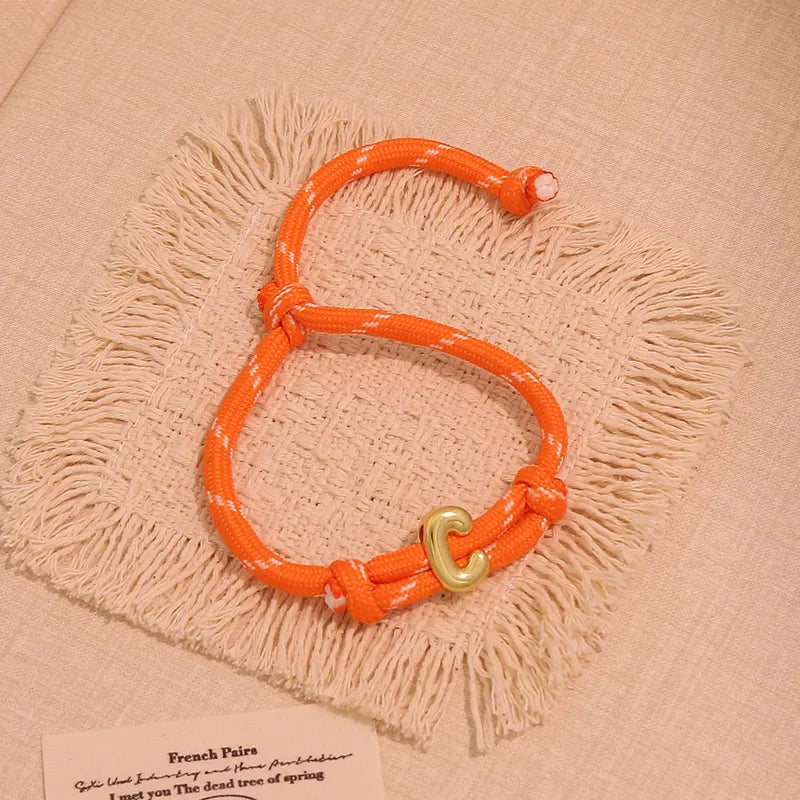 Bubble initial bracelet