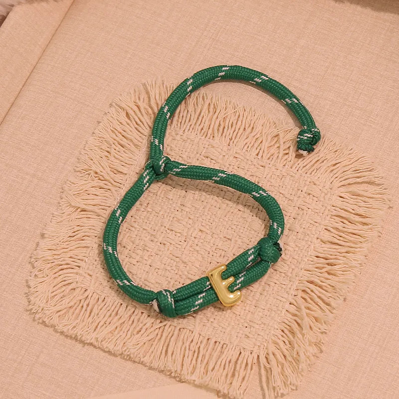 Bubble initial bracelet