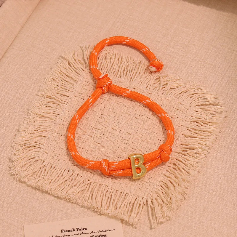 Bubble initial bracelet