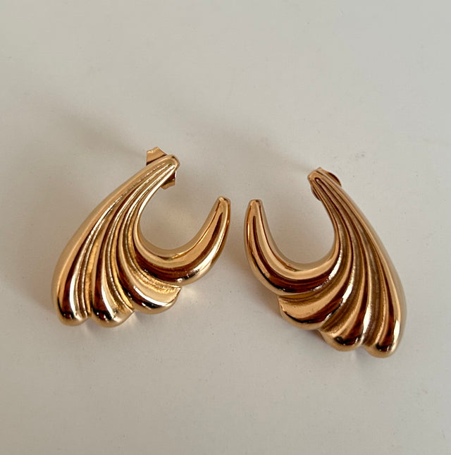 Wings earrings (18k gold plated)