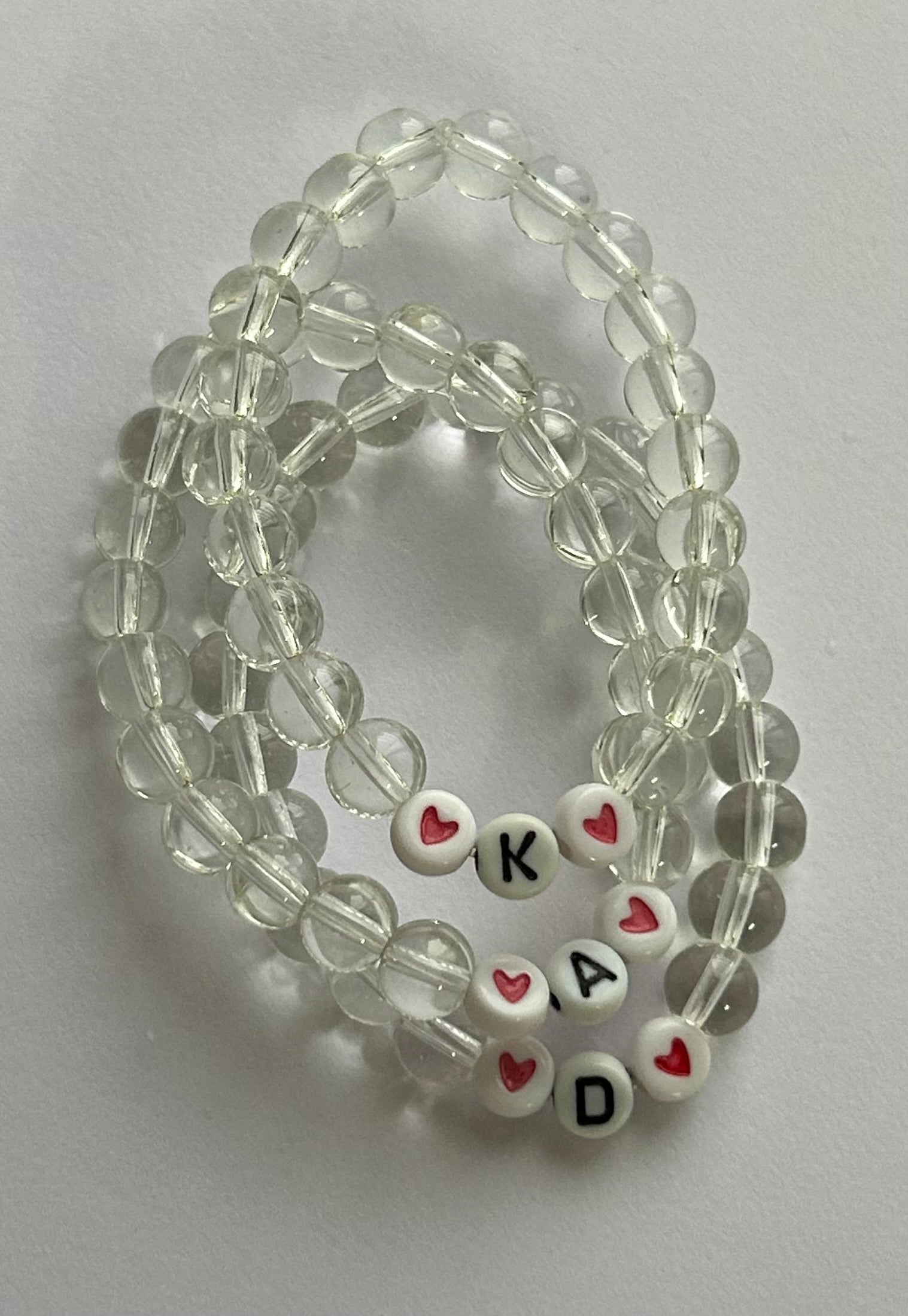 Initial friendship bracelets