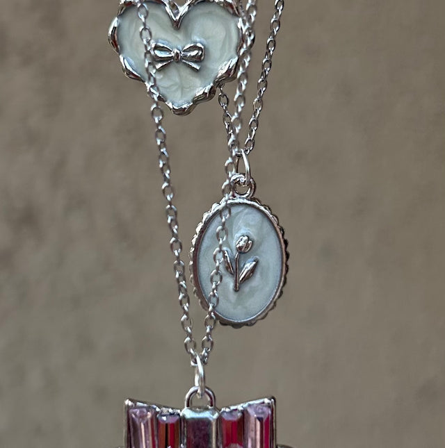 coquette core necklace set
