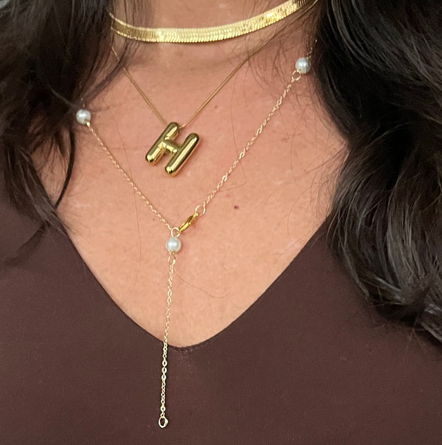 Harshi’s necklace stack