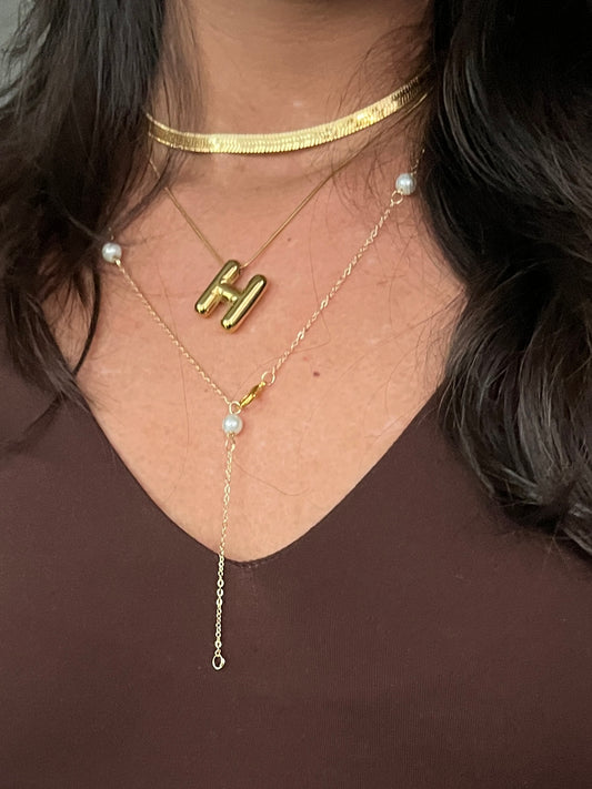 Harshi’s necklace stack