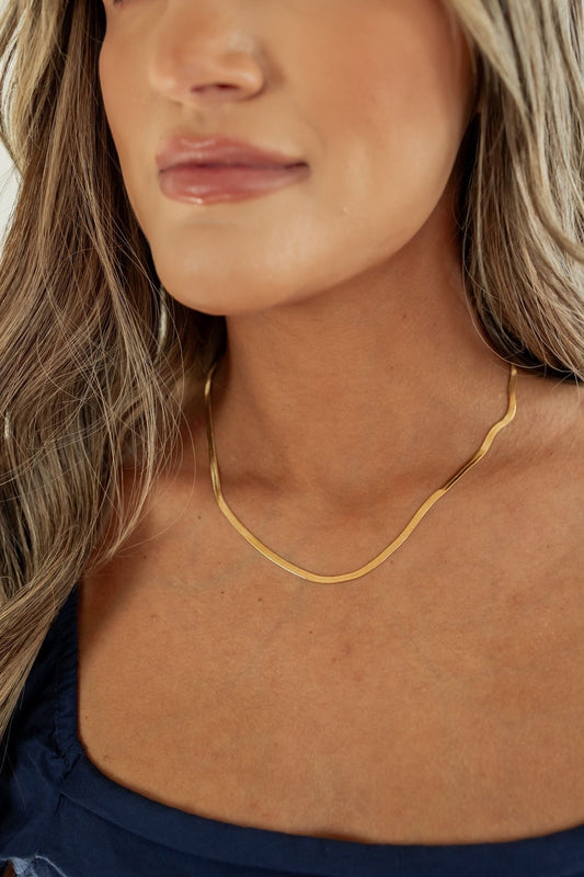 Slithering snake chain (golden)