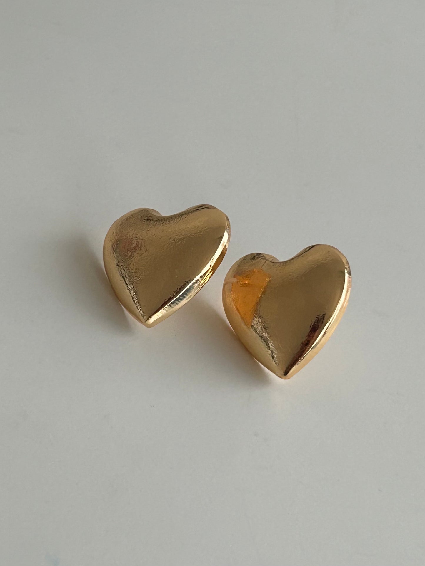 bold heart earrings