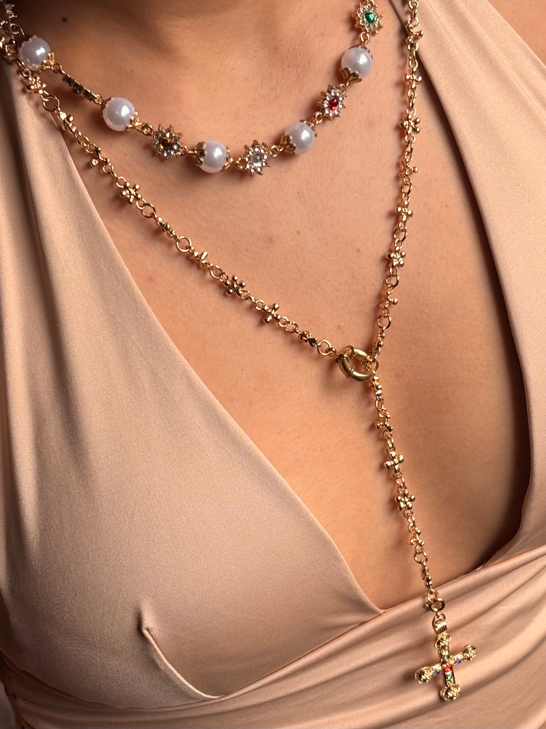 Shanaya’s necklace stack