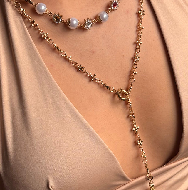 Shanaya’s necklace stack
