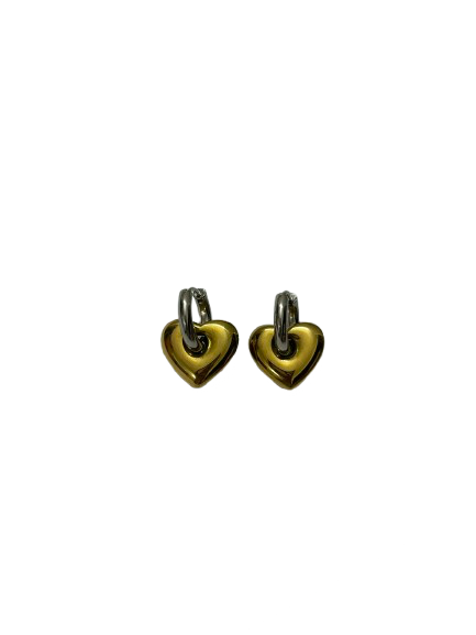 Sweetheart huggies (18k gold plated)