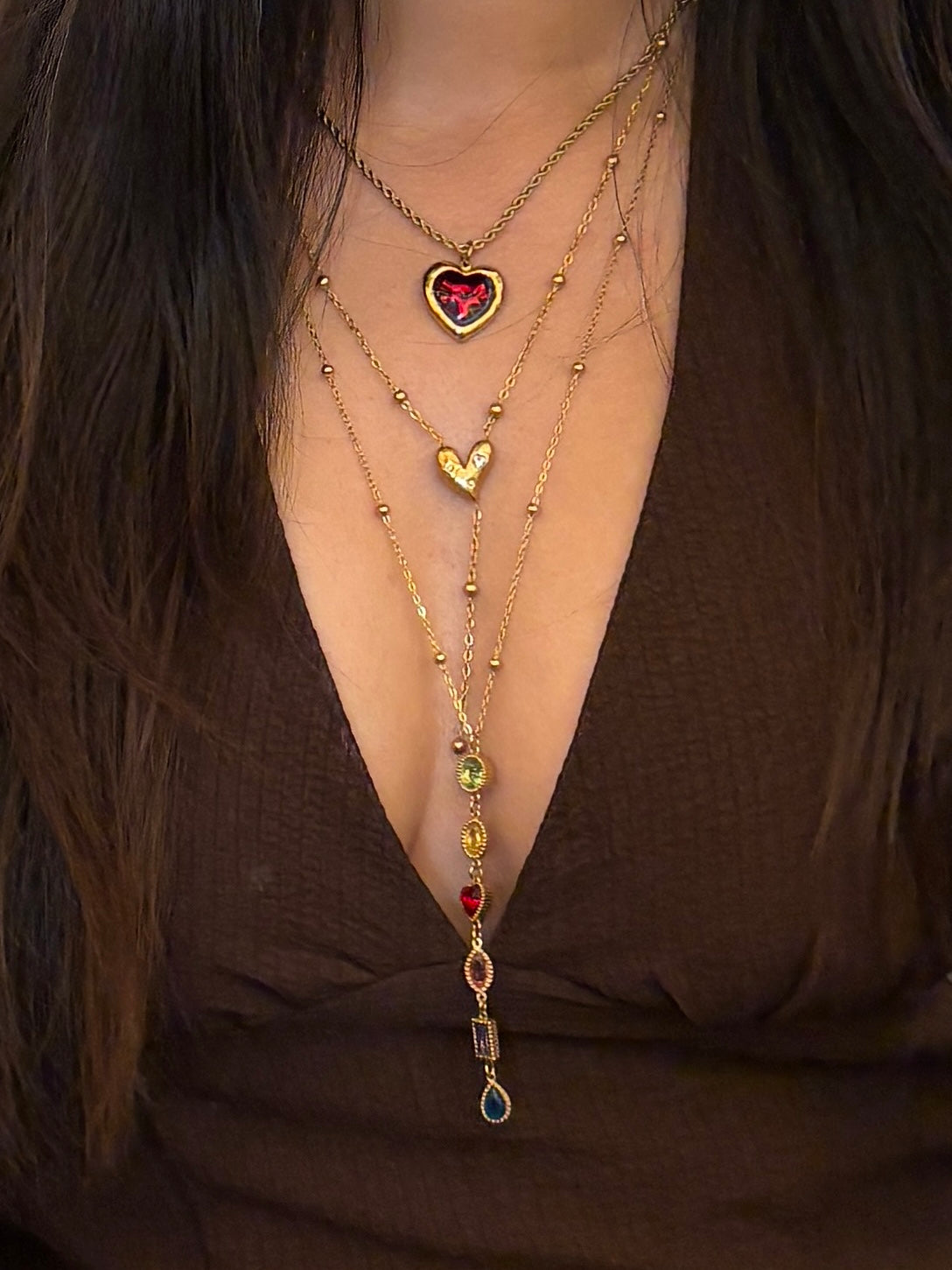 Juliet’s necklace stack (set of 3)