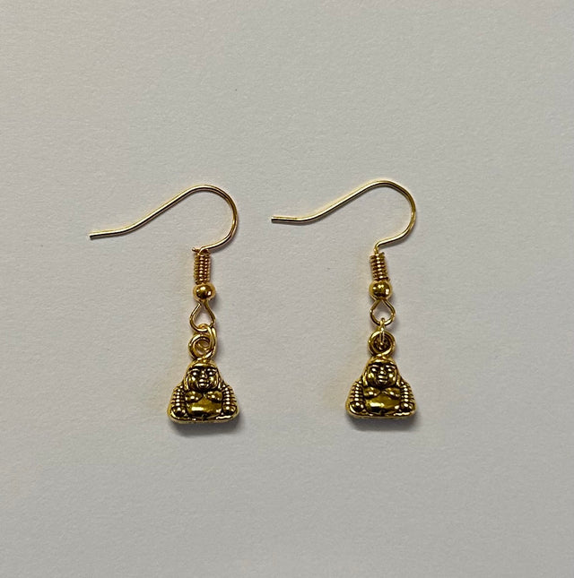 Laughing buddha earrings