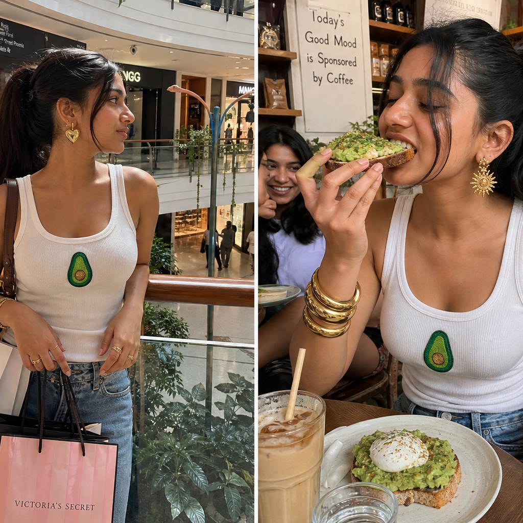 Avocado Beaded Ribbed Tank Top - India's Bestselling Tank Top Buy in India at Dazzleish 