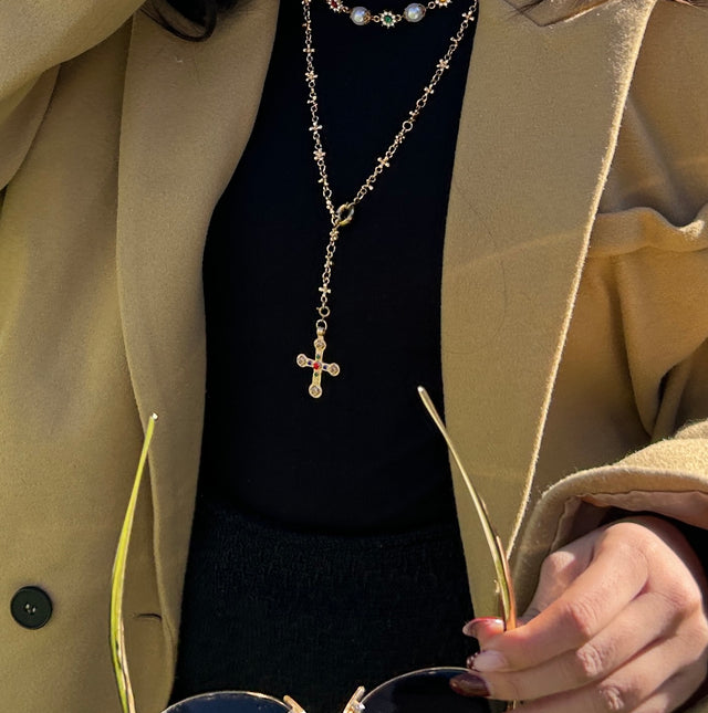 Shanaya’s necklace stack