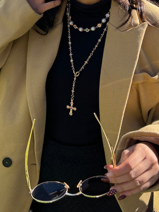 Shanaya’s necklace stack