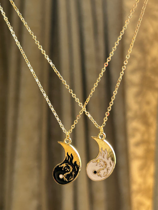 Calm to my chaos bestie necklace
