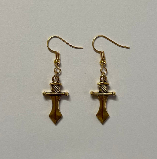 Sword earrings