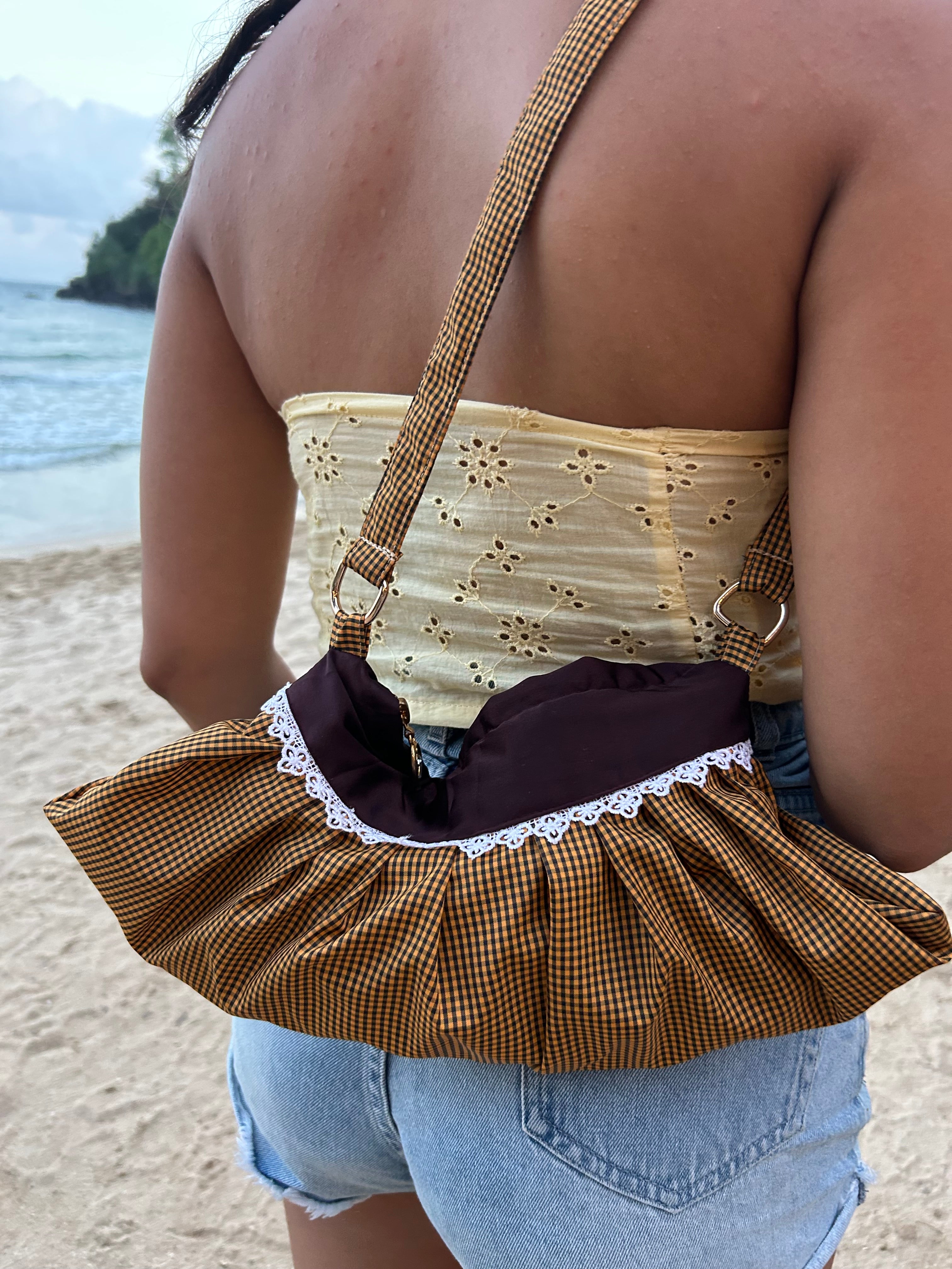 Mocha mousse shoulder bag
