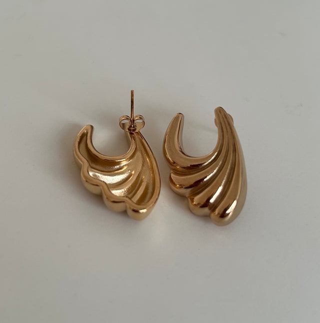 Wings earrings (18k gold plated)