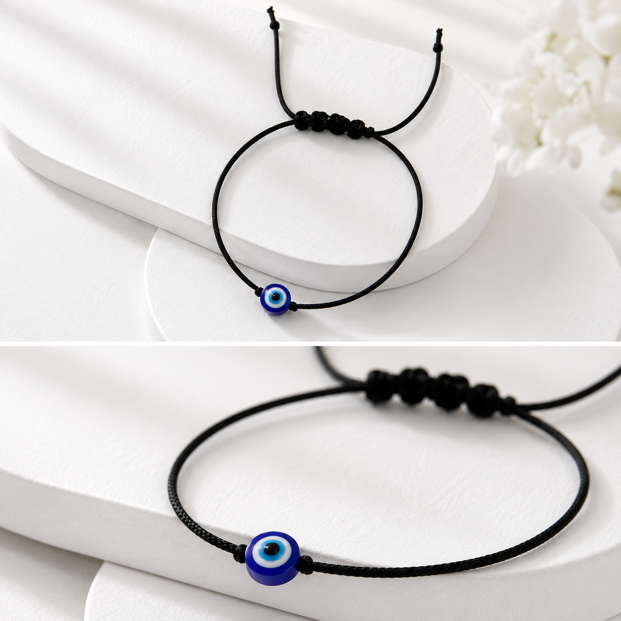 Evil Eye Adjustable Thread Bracelet