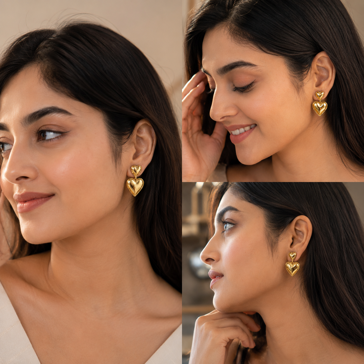 Pinteresty Heart Earrings