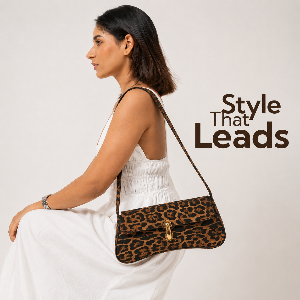 It Girl Leopard Shoulder Bag