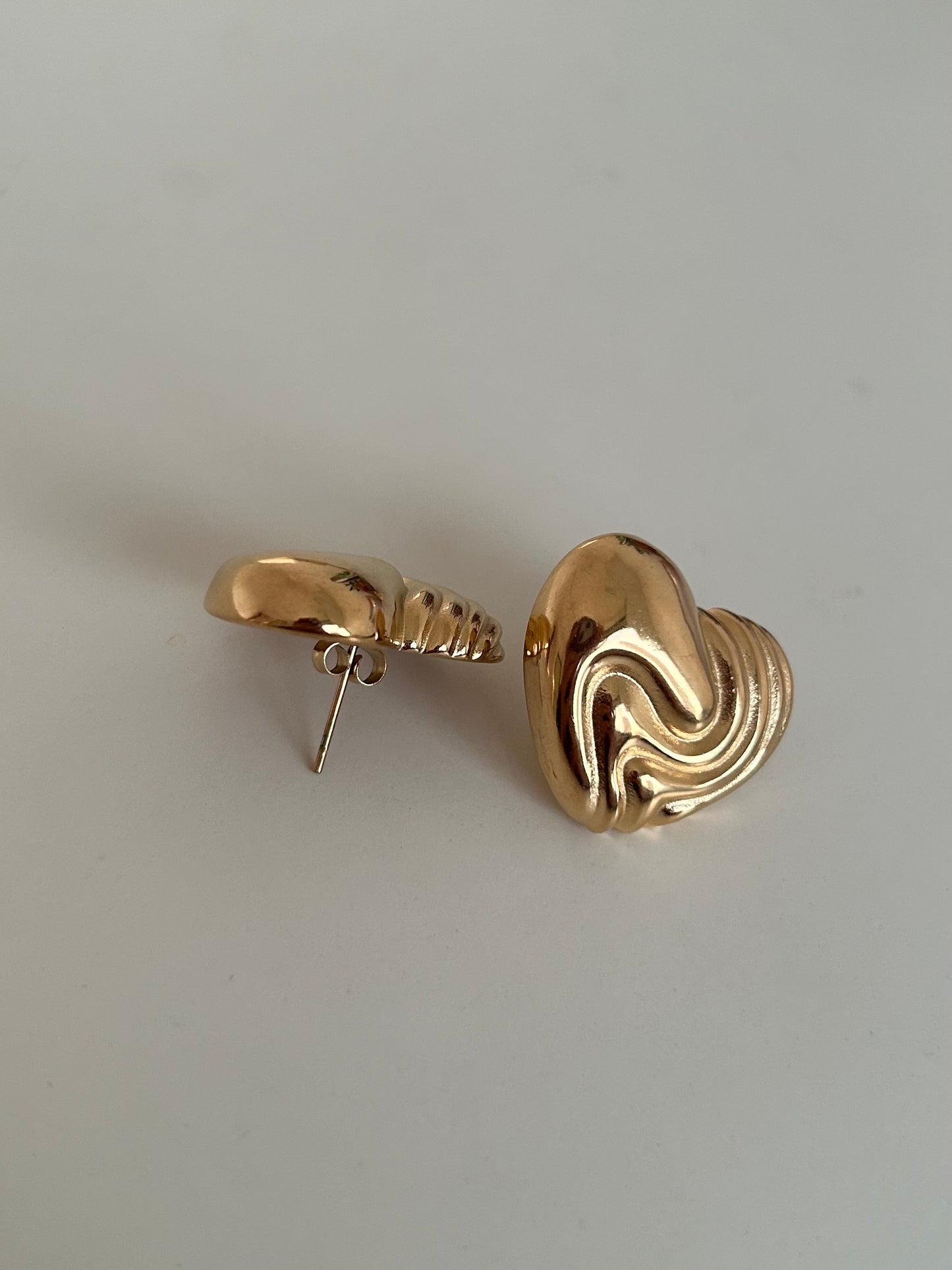 Heart earrings (18k gold plated)