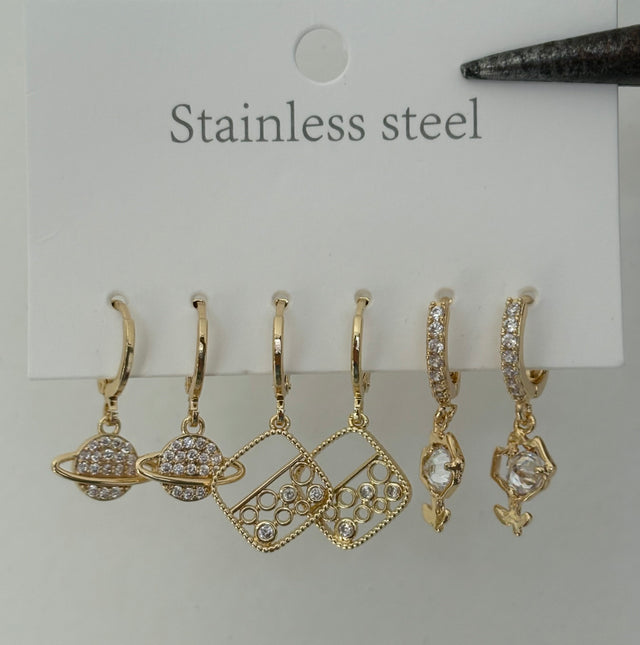 Glam Earrings Set