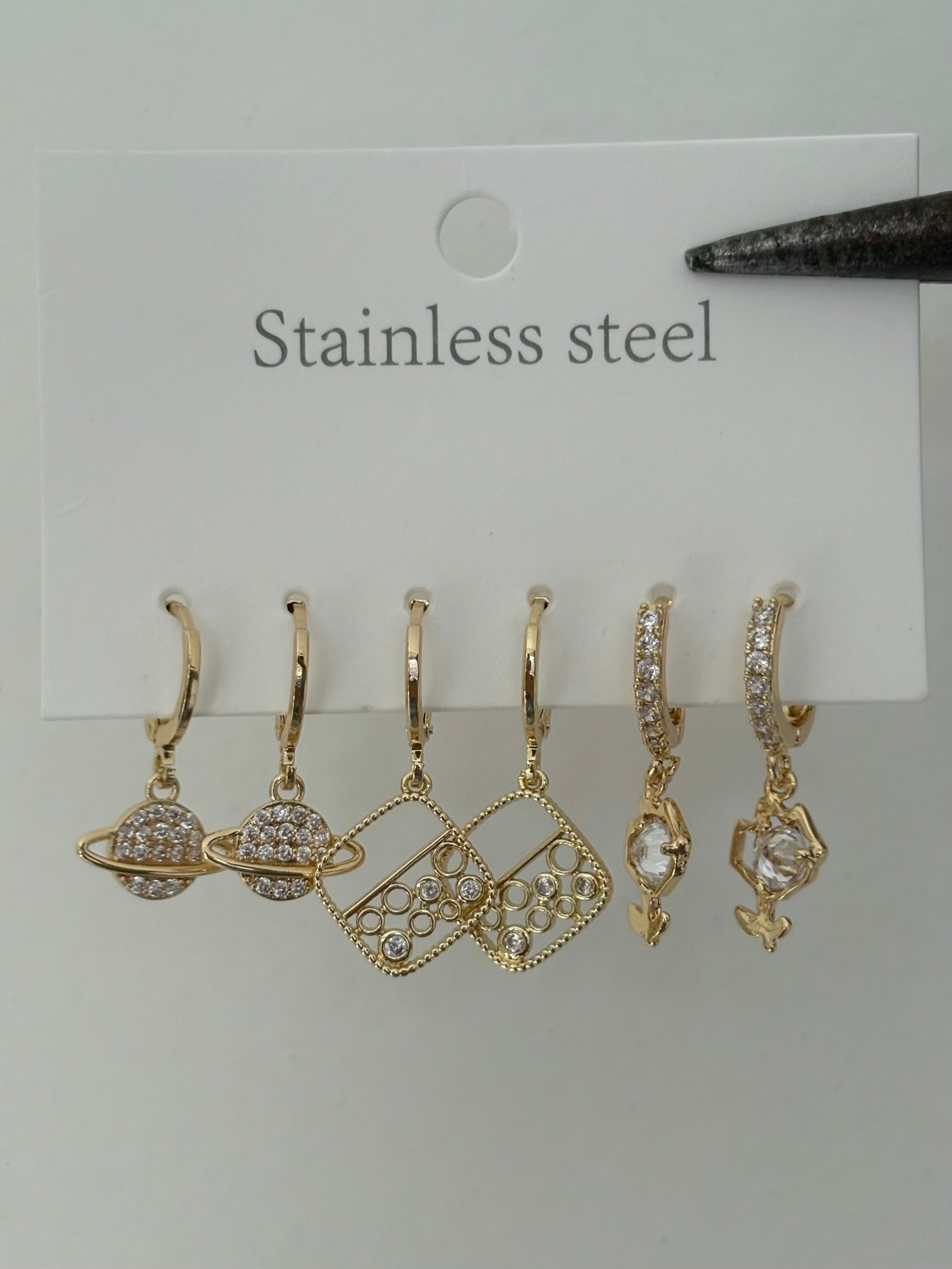 Glam Earrings Set
