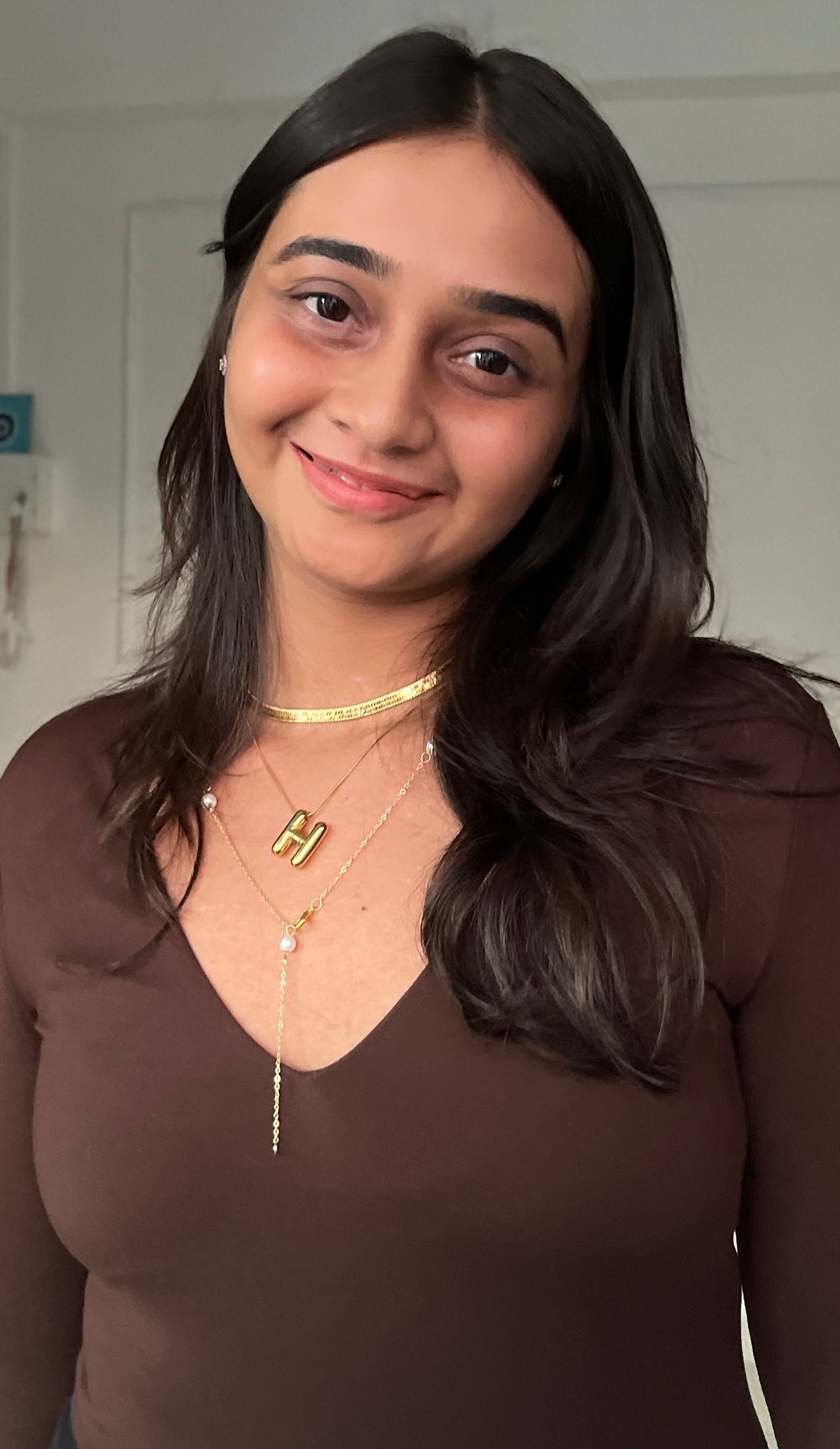 Harshi’s necklace stack