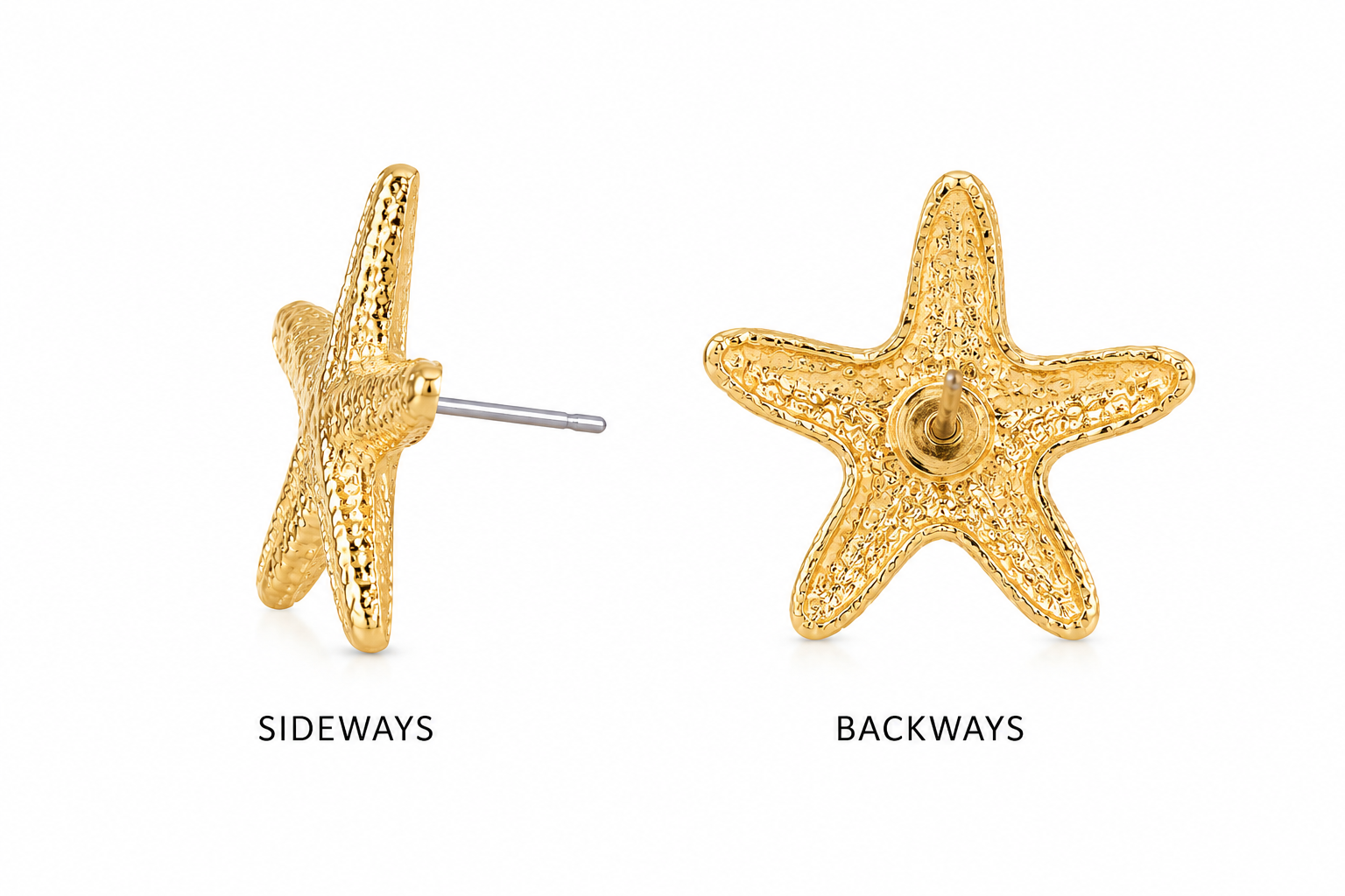 Starfish necklace & earrings combo