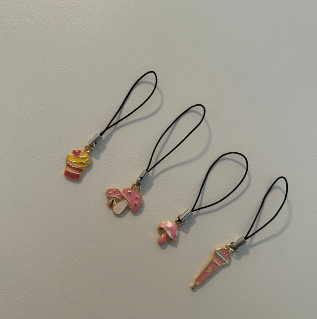 Mini phone charm (pink)