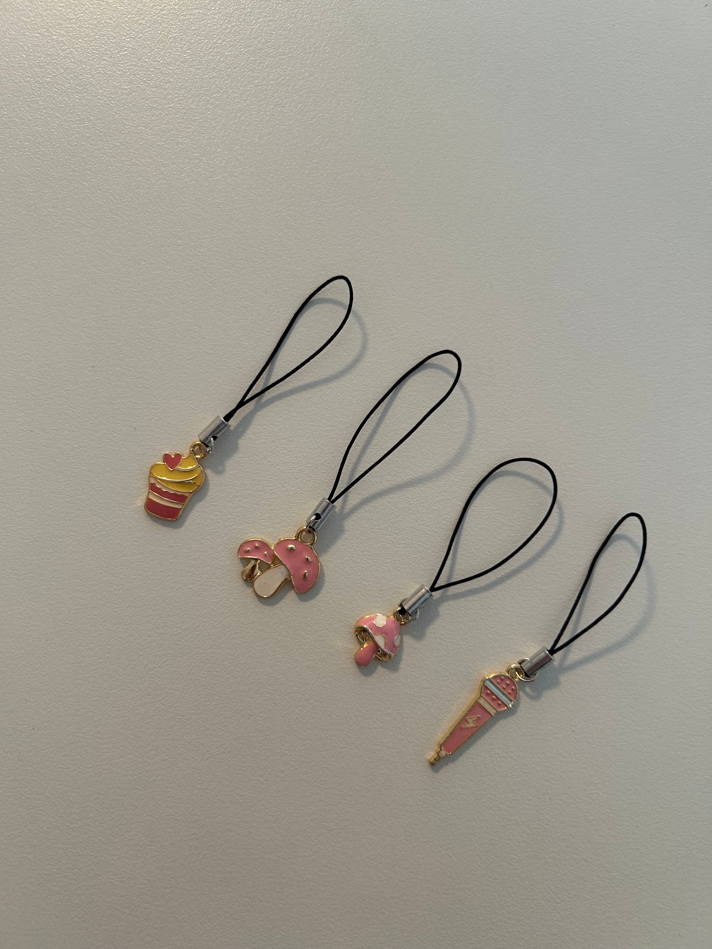 Mini phone charm (pink)