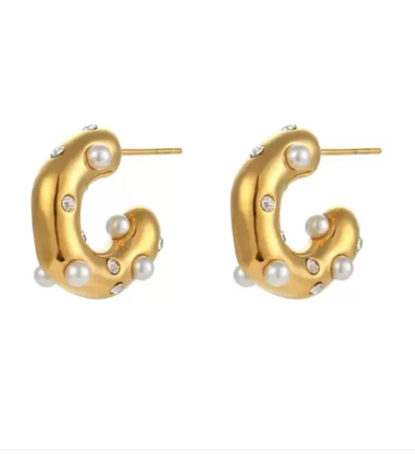 Thea earrings- 18k gold plated