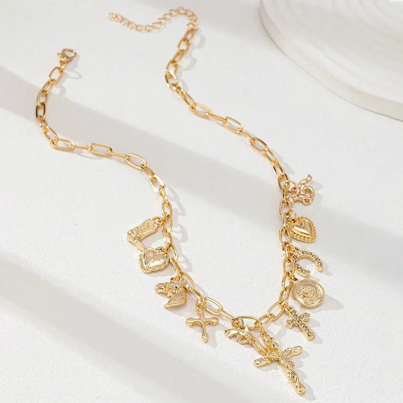 Cross charm necklace