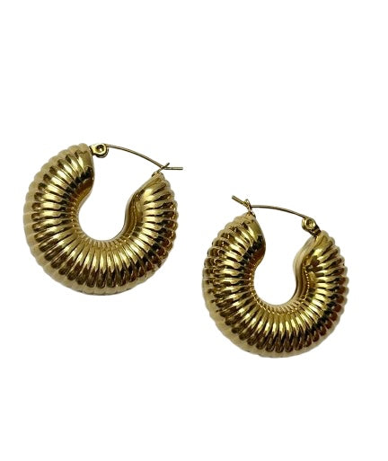 Ananya chunky hoops (18k gold plated)