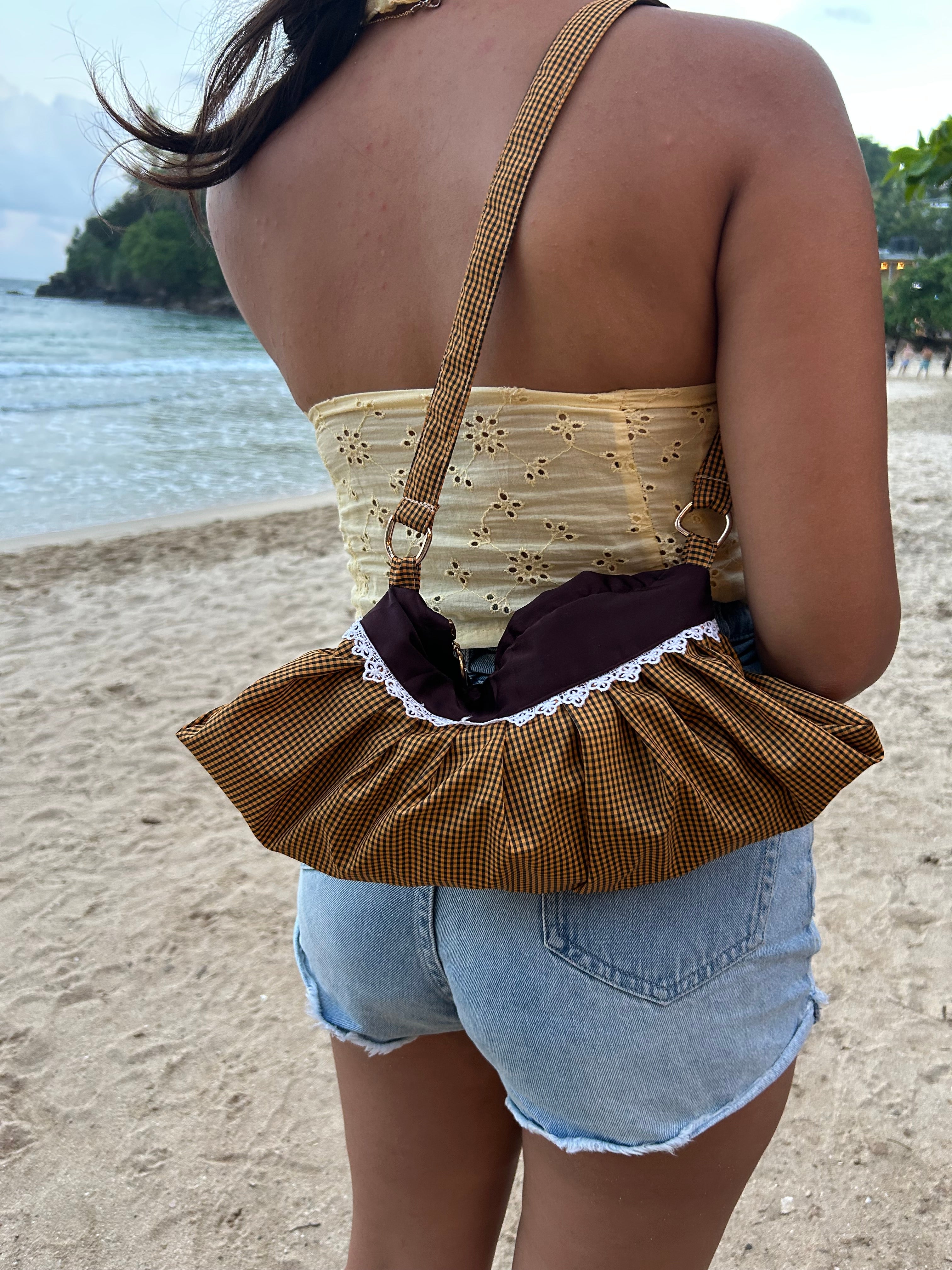 Mocha mousse shoulder bag