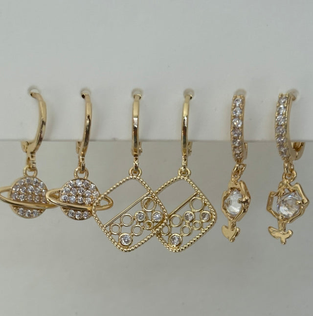 Glam Earrings Set